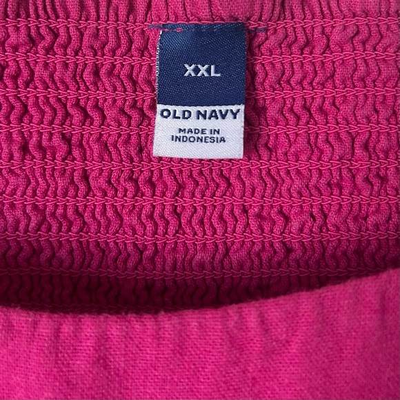 XXL Old Navy Hot Pink Fit & Flare Cami Mini Dress - Picture 3 of 5